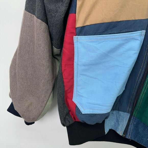 Carhartt Unisex Multicolored Patchwork Hooded Full Zip Jacket - Picture 11 of 16